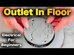 How To Install an Outlet in a Concrete Floor - EASY STEP-BY-STEP Guide