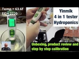 Yinmik 4 in 1 Hydroponics hand held tester