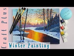 Winter Landscape Painting/How to Paint a Winter Landscape