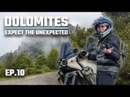 RANDOM day - NOTHING goes to plan - DOLOMITES Italy motorcycle SOLO trip - EP10