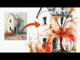 Urban Sketching Tutorial - Countryside Cottage | Sketchy Brett