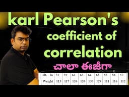 karl Pearson's coefficient of correlation