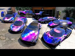 GTA 5 Stealing GALAXY Modified LUXURY Cars with Franklin (Real Life Cars #23)