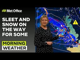 18/11/24 – Chilly and wet – Morning Weather Forecast UK – Met Office Weather