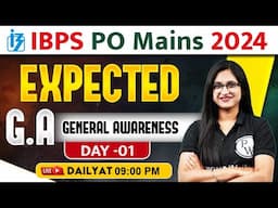 IBPS PO Mains 2024 | General Awareness Expected Questions | by Sushmita Ma'am