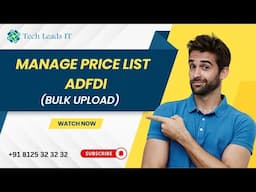 Manage Price List - ADFDI (Bulk Upload) | Oracle Fusion SCM | Tech Leads IT