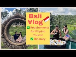 Bali Travel Vlog Part 1 - Requirements and Itinerary