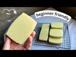 Soap Making Tutorial and Recipe for Absolute Beginners (you can do it!)