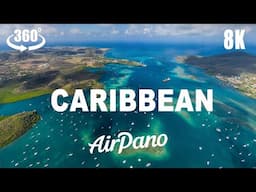 Welcome to the Caribbean. 360 8K aerial video