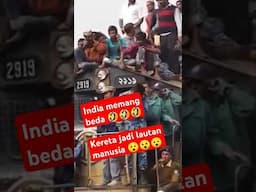 BEGINILAH PENAMPAKAN KERETA DI INDIA SAAT MUSIM MUDIK, SEKETIKA JADI LAUTAN MANUSIA #shorts