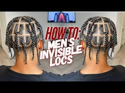 Men's Invisible Loc Tutorial | 2 Strand Twist| Dopeaxxpana