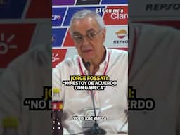 FOSSATI responde a GARECA tras PERÚ 0-0 CHILE: "NO ESTOY DE ACUERDO CON ÉL" | El Comercio