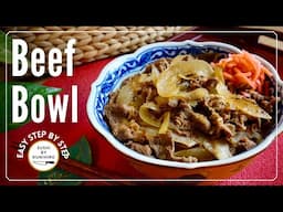 How to make delicious Gyudon ( Beef Bowl), step by step guide