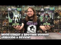 Moon Knight & Brother Voodoo Strange Tales Marvel Legends Unboxing & Review!