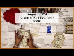 $390 CASH STUFFING | AUGUST 2024 | DISNEY CRUISE | MINI SAVINGS CHALLENGES | XOXO BEY