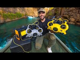 Exploring FLOODED Building with Underwater DRONES(catfish cave)