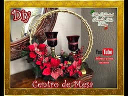 Diy  Centro de Mesa Navideño  Mirna y sus manus