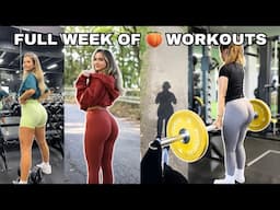 FULL WEEK OF GLUTE WORKOUTS | Glute + Fat Loss Focused