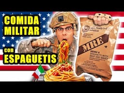 Probando COMIDA MILITAR con ESPAGUETIS ITALIANOS de USA