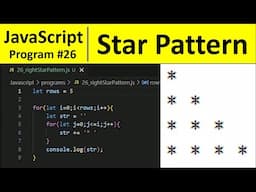 JavaScript Program 26 - Print Right Triangle Star Pattern in JavaScript