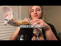 ASMR FAST & AGGRESSIVE TRIGGERS ON THE MIC + WHISPERED