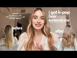 I found the best hair extensions for thin hair : k-pop extensions ˖ ࣪⭑ VLOG