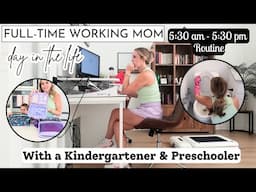 5:30 AM - 5:30 PM Working Mom Day in the Life | Work from Home Mom Routine | Amanda Fadul