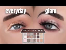 2 Looks 1 Palette | Huda Beauty Icy Nude