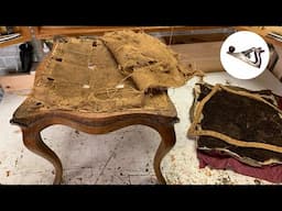 Restoring a Foot Stool with Loose Legs - a Fixing Furniture Restoration