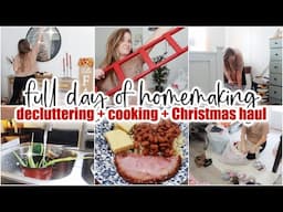 ✨HOMEMAKING MOTIVATION // clean with me + declutter + organize + Christmas decor haul