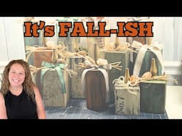 It's Fall-ish!! || Create 4x4 Pumpkins || Wood Projects for Fall || Scrap Wood Projects for Fall