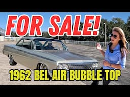 CLASSIC CAR FOR SALE 1962 CHEVY BEL AIR BUBBLE TOP HIGH END SHOWCAR