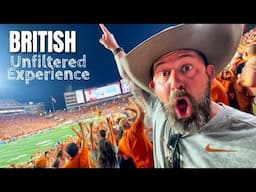 British People's First SEC Football Game - TEXAS vs GEORGIA (unfiltered)