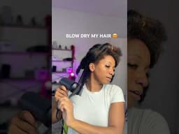 Blow dry natural curly hair wet to dry #shorts #hairstyle #transformation #trending #naturalhair