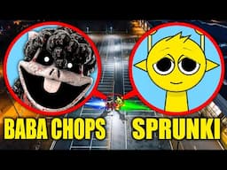 DRONE CATCHES SPRUNKI & BABA CHOPS RUNNING AROUND IN REAL LIFE!!