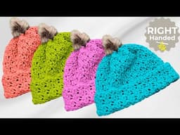 Speedy Granny Ruth Crochet Hat in a Spiral - Fast & Easy Pattern!