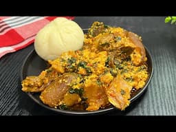 I Made The Popular Nigerian Egusi Soup For The First Time Rate Me #nigerianfood