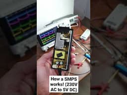 How a SMPS works! (230V AC to 5V DC) #shorts