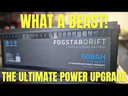 Fogstar 608ah lithium battery off grid solution DIY Camper Van Electrical Install START TO FINISH