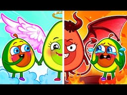 🔴LIVE |  😇😈 Angel vs Demon Avocado Baby Challenge || Best Cartoons | VocaVoca Berries🥑✨ #short #song