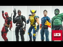 EVERY Custom Figure: Deadpool, Wolverine, Human Torch, Blade STOP-MOTION REVIEWS!