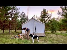 Getting Ready To Build An Off Grid Cabin: Cutting Steel Beams, Grouse Hunting