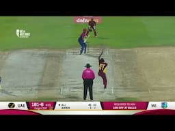 Highlights of UAE all-rounder Ali Naseer's 50 in the second UAE vs WI ODI - Sharjah, 6 June 2023