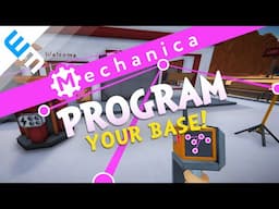 MECHANICA Gameplay - Program Your Base - Scrap Mechanic Meets Factorio!