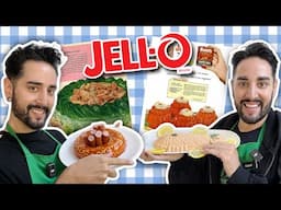 Making Vintage Jello Recipes! | Hotdog, Tuna & BBQ jello 🥲💜🖤 The Welsh Twins