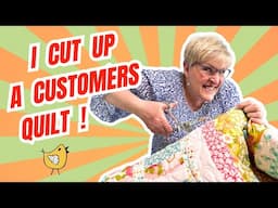 Quilty Makeover ~ Changing a Customers Quilt