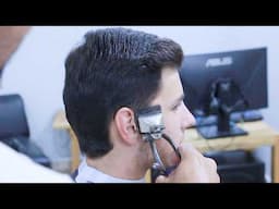 The MOST RELAXİNG Haircut Tutorial with Machine and Scissors Sound