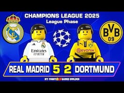 Real Madrid vs Borussia Dortmund 5-2 : Champions League 2024/25 Goals Highlights in Lego