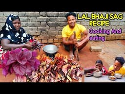 Village Cooking Style|a chef in India cooking a dish with red vegetables