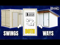 Step-by-Step Man Door Installation for Your Backyard Shed or Shipping Container w/ Pet Door